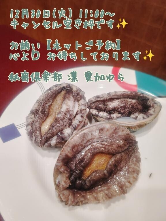 ?【12月30日(火)11:00～キャンセル空き枠?】