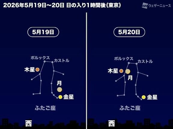 今日は月と金星が近づく日ですね🌙