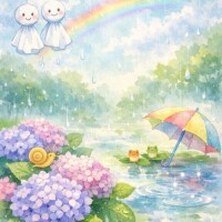 雨の音と小さな祈り
