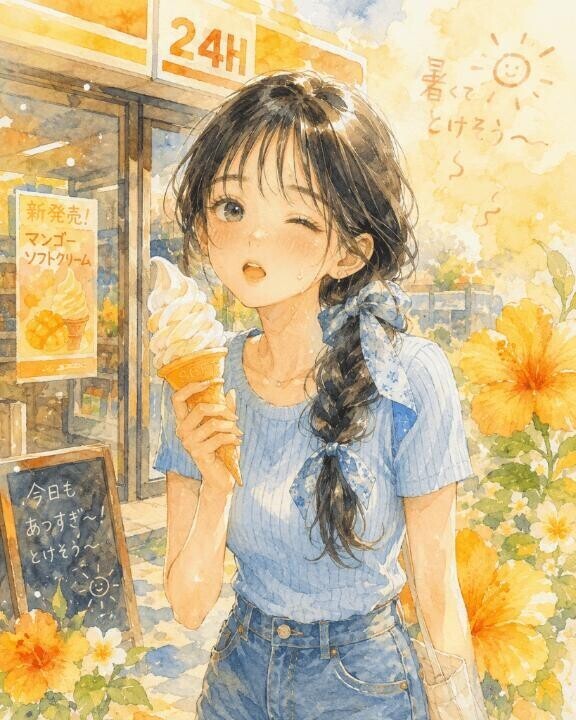 暑くてトロけそう