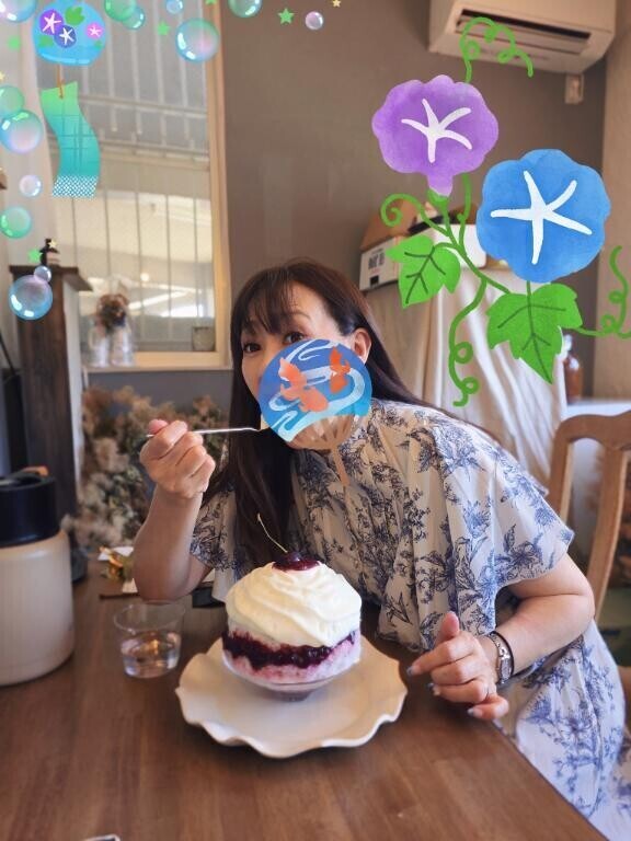 ケーキみたいなかき氷