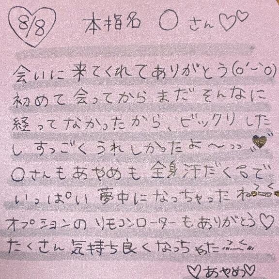 8/8♡お礼