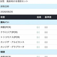 8月の性病検査結果