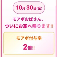モアポおばさん、帰る前にお願い!