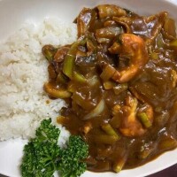 今日のお昼も?(*´?`*)??シーフードカレー