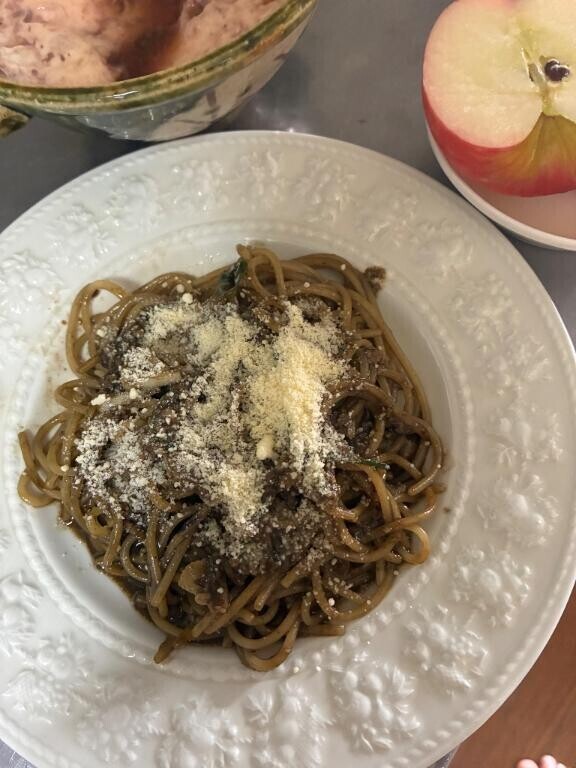 取っておいた(・∀・)イカ墨で♪