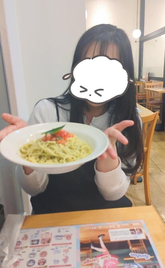 みどりのパスタ