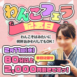 2月11日(水)開催　わんこフェラ記念日♡