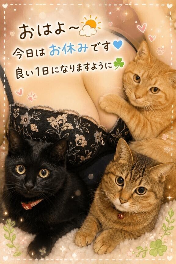 おはよ～今日はお休み