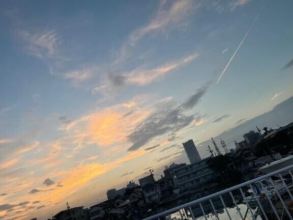 夕日