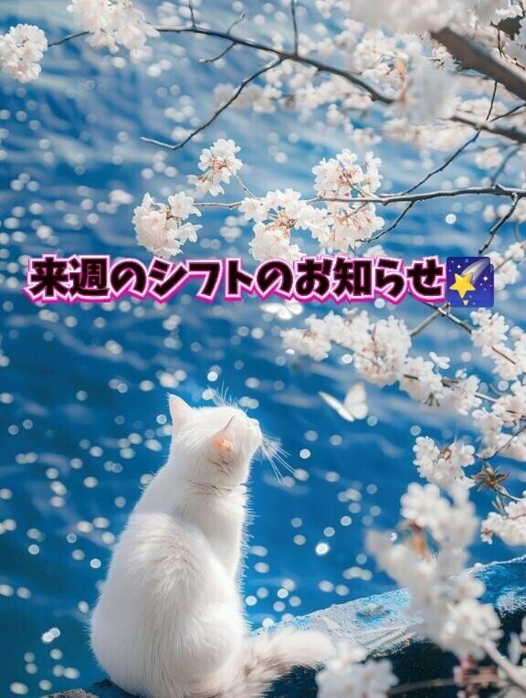 来週のエチ出勤日のお知らせ?