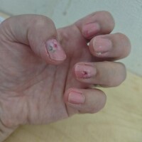 ネイルしたよー！頑張った！