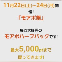 明日からはポイントハーフバック
