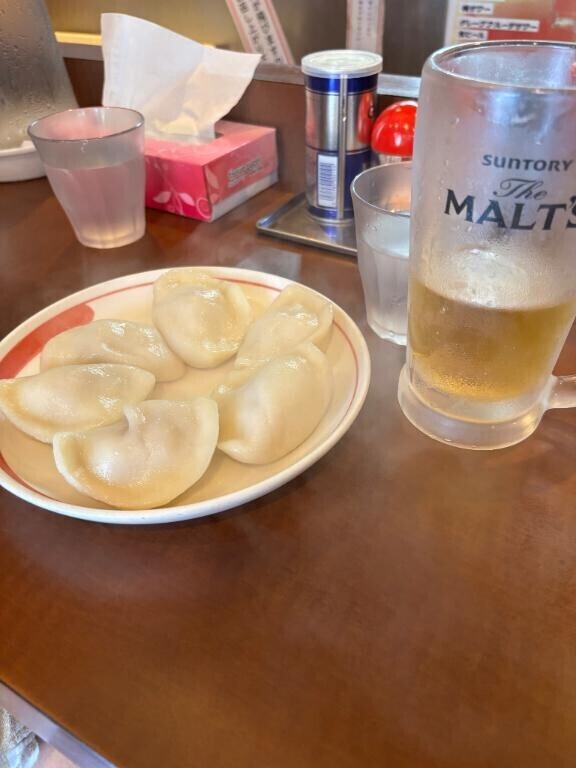 ビールと餃子が好き