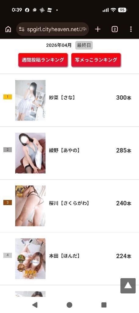 写メ日記ランキング