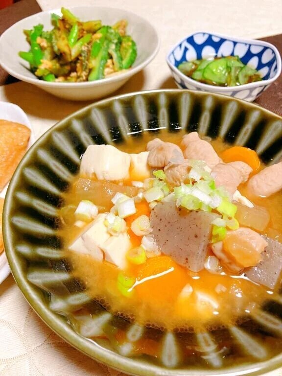 🫠 暑い日に もつ煮りました 🫠