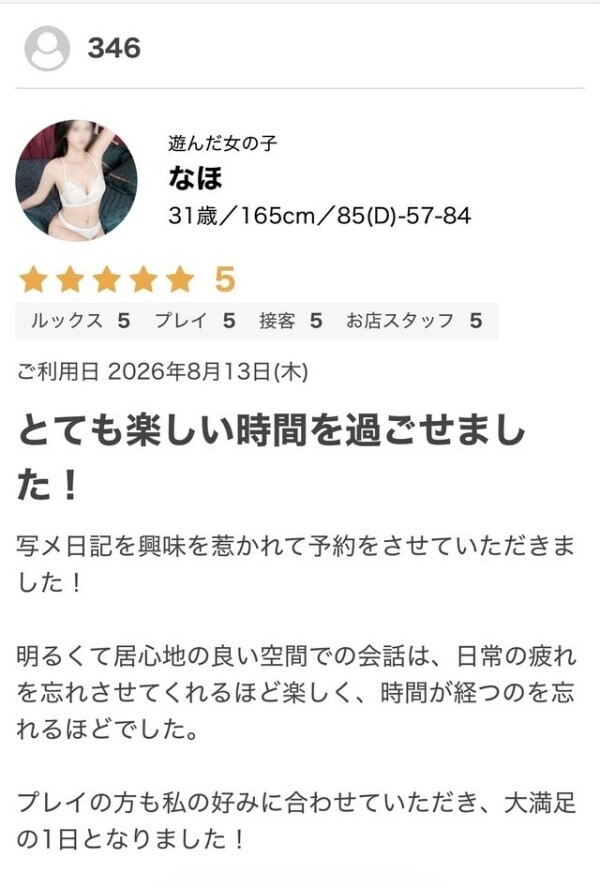 本指名様からの口コミ💗