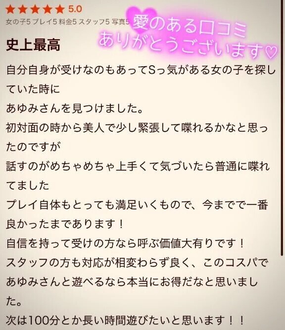 【お礼写メ日記】