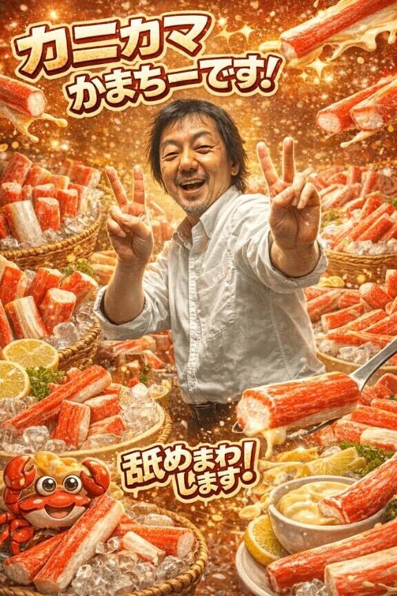 カニカマ王国からやってきたカニカマかまっちー！
