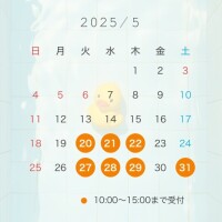 5月後半の予定