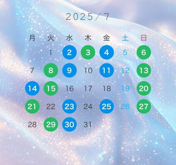 ７月のシャルールスケジュール🐷✨️