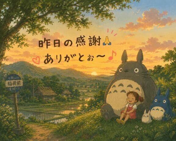 昨日の御礼🫶