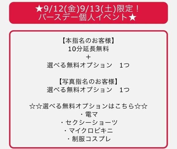 まなバースデー個人イベント