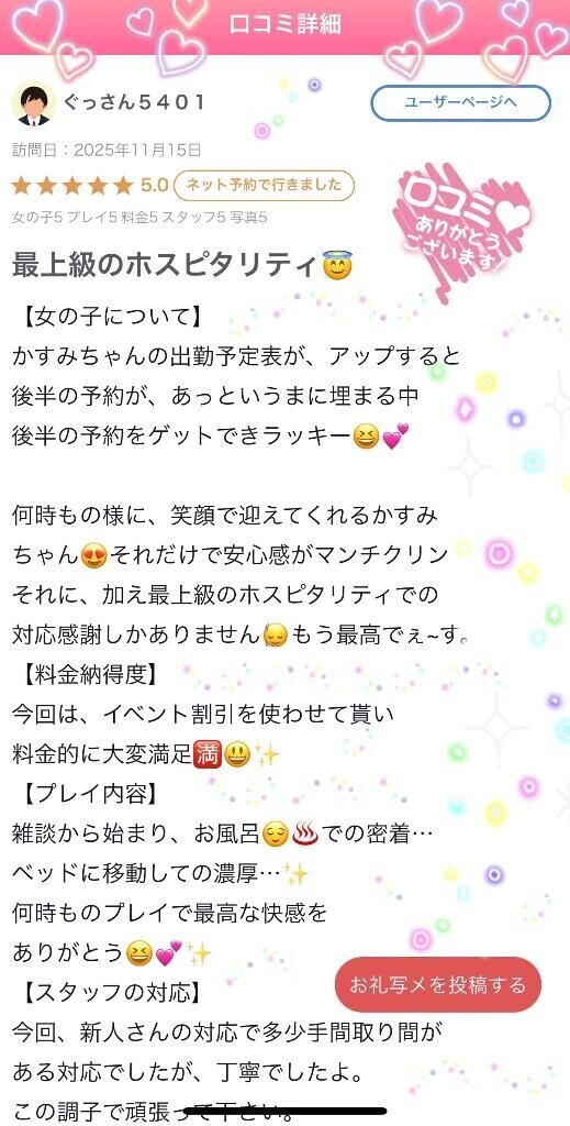 200件目の口コミありがとうございます