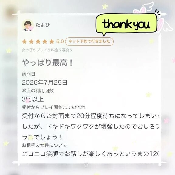 【お礼写メ日記】