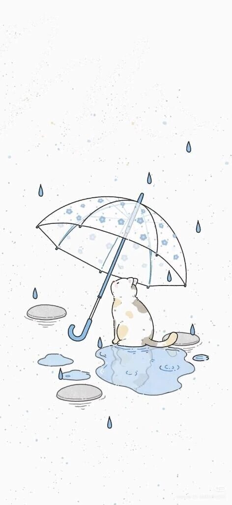 雨の月曜日と台風接近中……🌀