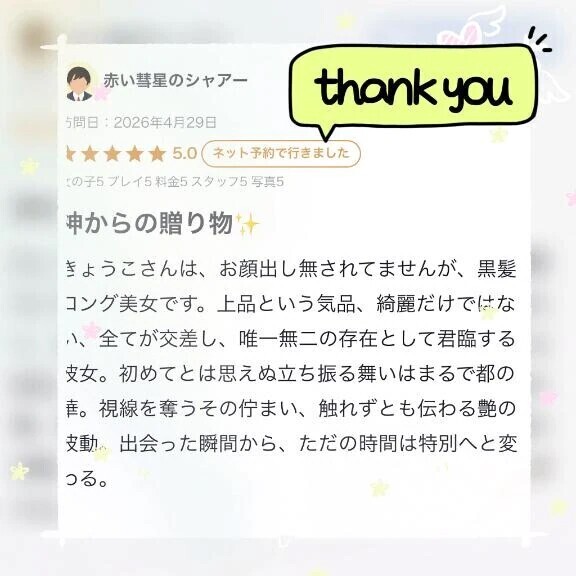 【お礼写メ日記】