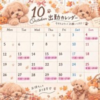 ? 10月の出勤日のお知らせ ?