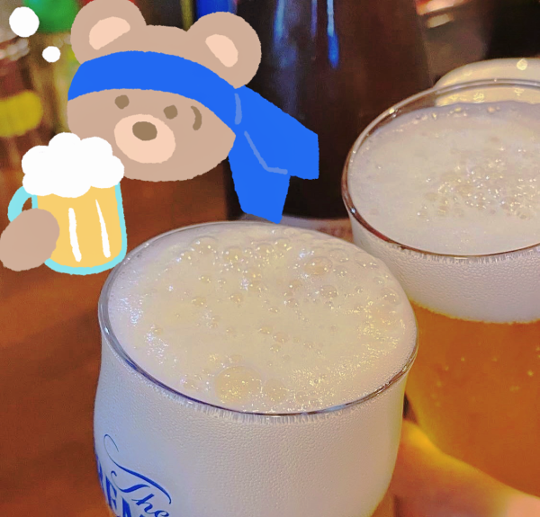 軽く合流ビール