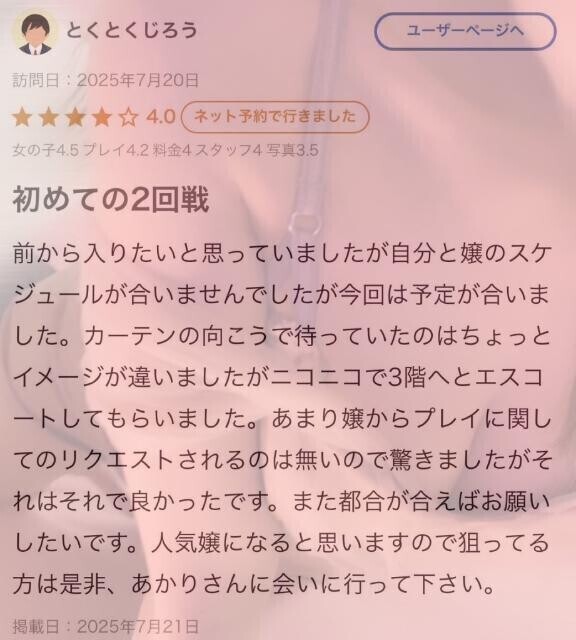 【お礼写メ日記】