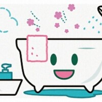 カビ取り掃除中😀 