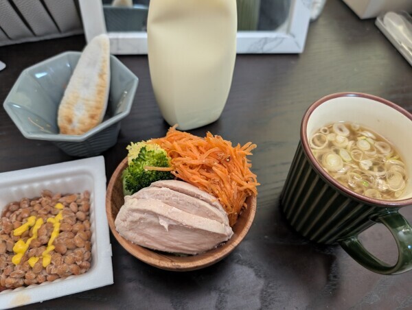 朝ごはん。
