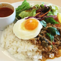 大好物のガパオ😋