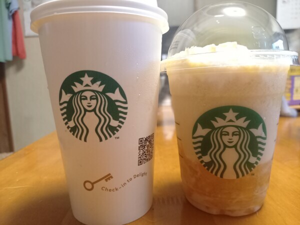 今日のスタバも🥤