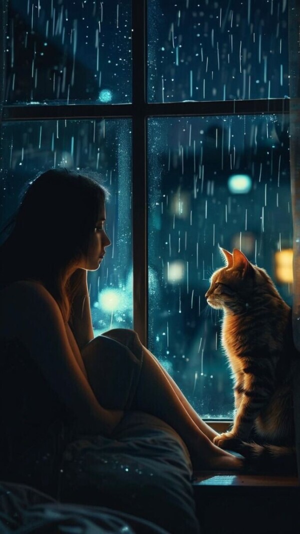 雨が☔💦