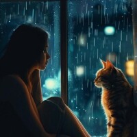 雨が☔💦