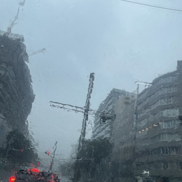 雨やばすぎ😖☔️