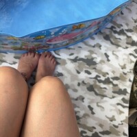 今日はプールさせてました。