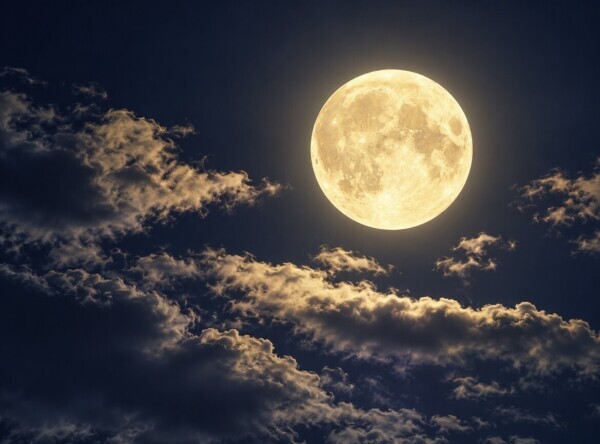 今夜は満月?