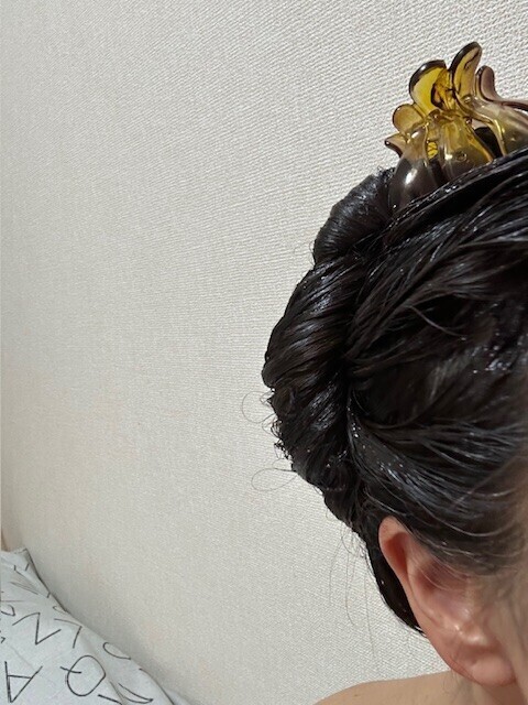 髪を黒髪に