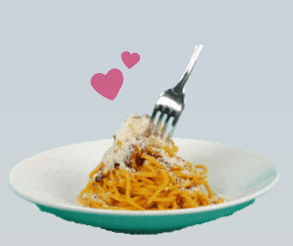 イカ墨パスタ＆納豆パスタ