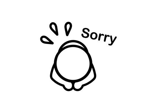 ごめんなさい😓