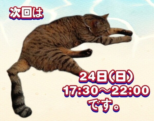 次回は日曜日。