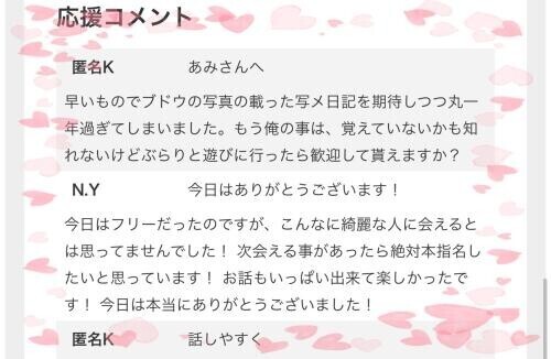 応援コメントありがとう♡