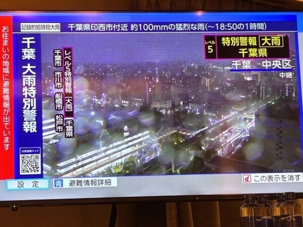 大雨特別警報⚠️レベル5⚠️