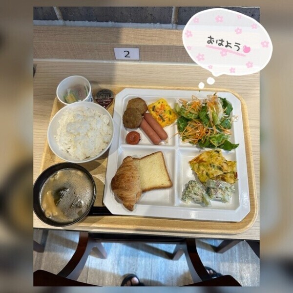 🩷朝食サービスありがたいですね😘🫶🏻🩷